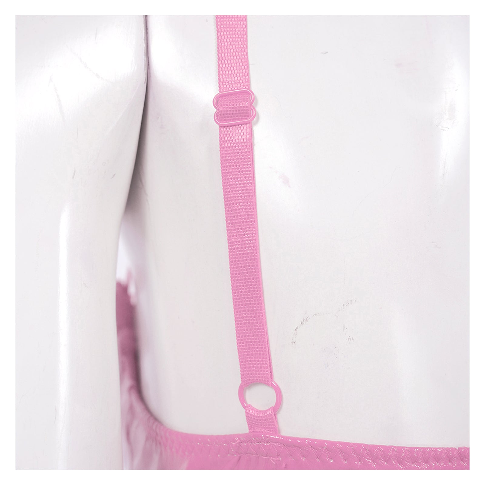 Women Wet Look 1/4 Cup Bra Underwired Push Up Bralette Lingerie Glossy Patent Leather PVC Balconette Open Breast Cup Bra Top