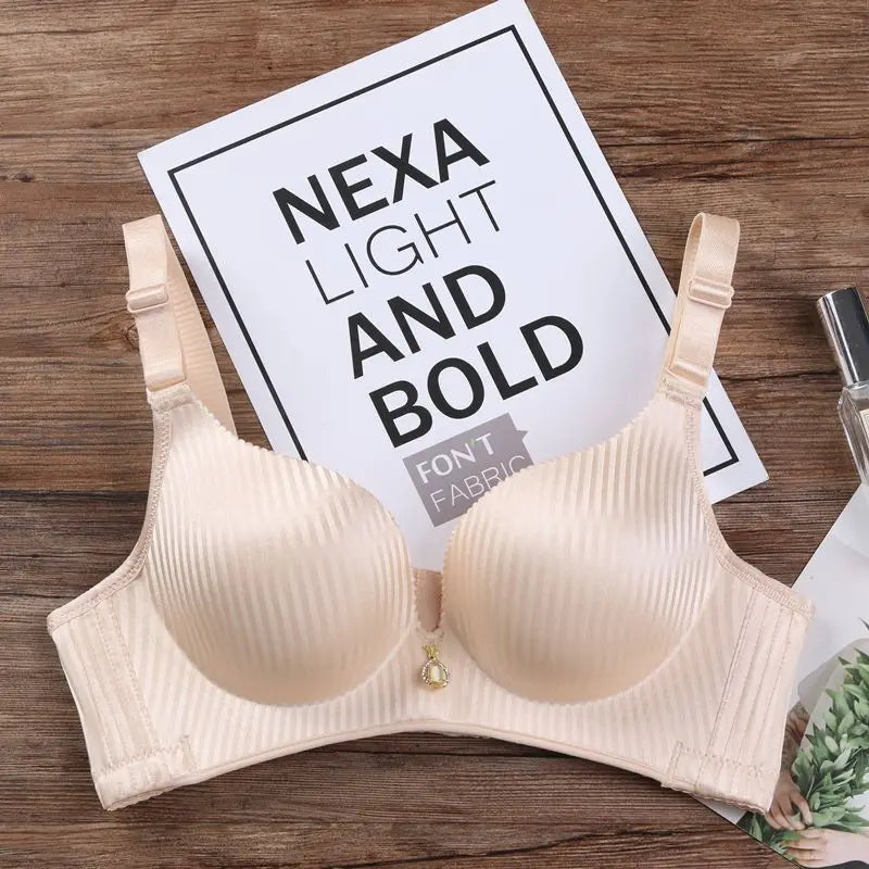 Ultra Push Up Bra with 8cm Lift Pads Wireless Seamless Side Support for Small Chest A Cup Enhancement for Flat Chest Comfortable