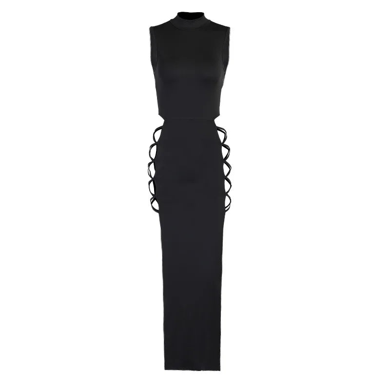 Women's Erotic Lingerie Long Satin Skirt Cross Bandage Dress Sexy Lingerie Babydoll Porn Sex Underwear Night Club Party Costumes