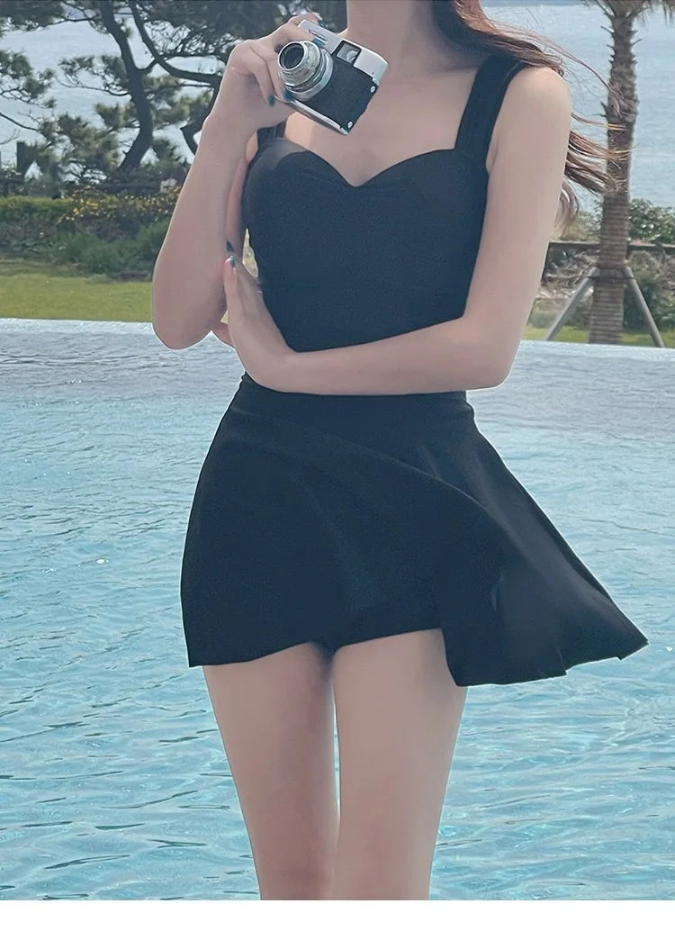 New One-piece Swimsuit for Women, Covering The Belly and Slimming Down, Gathering Sexy Seaside Swimsuits, Soaking in Hot Springs