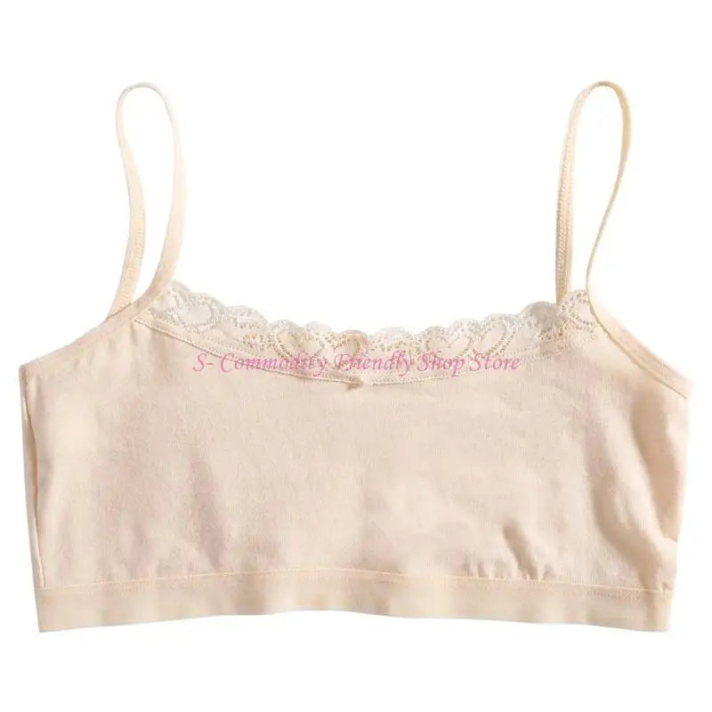 85AE Cartoon Bras for Teenage Girls Cotton Bra Five Colors U-Back Yoga Sports Bra