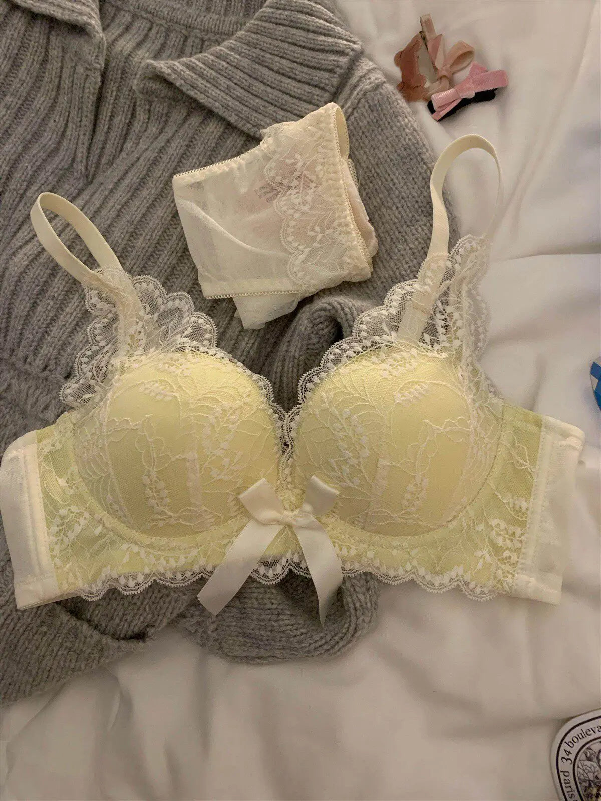 Sexy Lace Push Up Bra for Women Wireless Demi Padded Unlined Underwire Free Anti Gravity Lift Gather Small Chest Bras 32-38