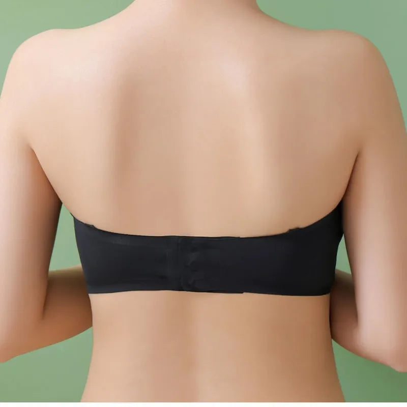 Strapless Bras For Women Seamless Underwear Push Up Non-wire Bra Tube Crop Tops Summer Comfort Female Lingerie Padded Top