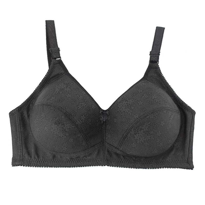 Plus Size Wireless Bra Full Coverage Soft Comfort Bras for Women Side Support Underwear No Underwire Brassiere Breathable