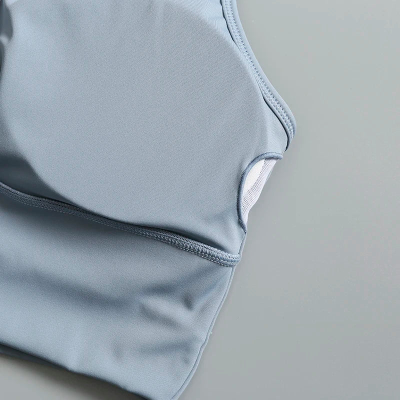 Sports bras and underwear for women in summer new running vest style external wear anti-shock and anti-sagging gym beauty back