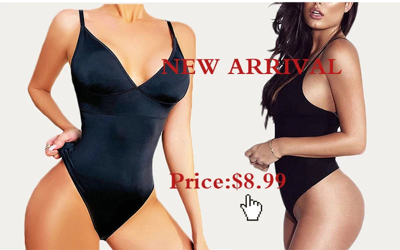 GUUDIA Shapewear Ribbed Body Shaper Suits Tummy Control Open Crotch Spandex Body Shaper Elastic Stretchy Daily Shapers Essencial