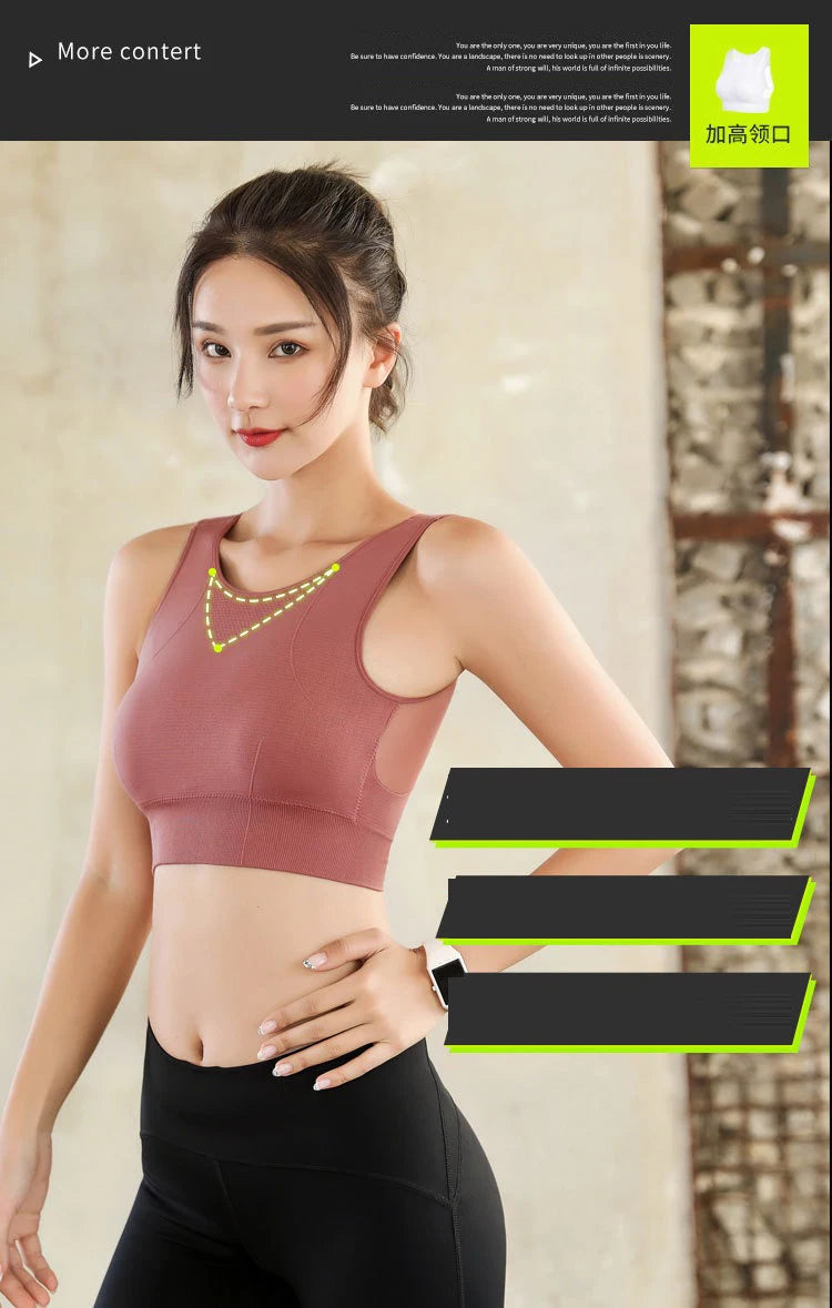 Sports Bras for Women Quick Drying Mesh Racerback Sports Bra Seamless Padded Sports Bra Yoga Bras Workout Bra Activewear Bra
