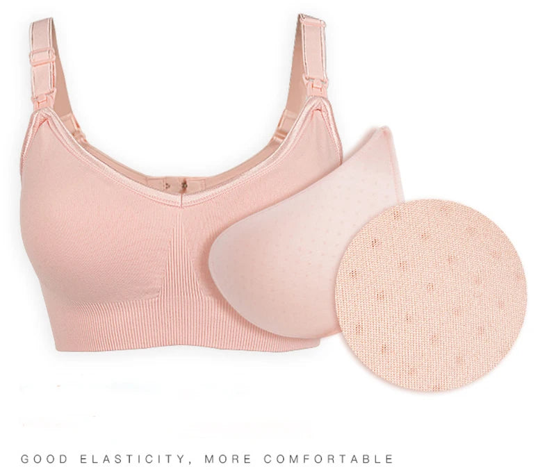 Wireless Maternity Bra Pregnant Women Seamless Prevent Sagging Breastfeeding Bras Push Up Breathable Front Open Nursing Bra Hot