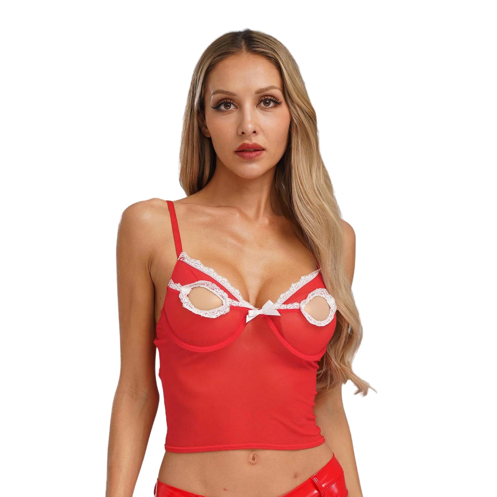 Women Bare Breast Exposed Cut Out Lace Bra Exotic Lingerie Porno Open Cup Bra Hollow Out Pad-free Underwired Brassier Vest Tops