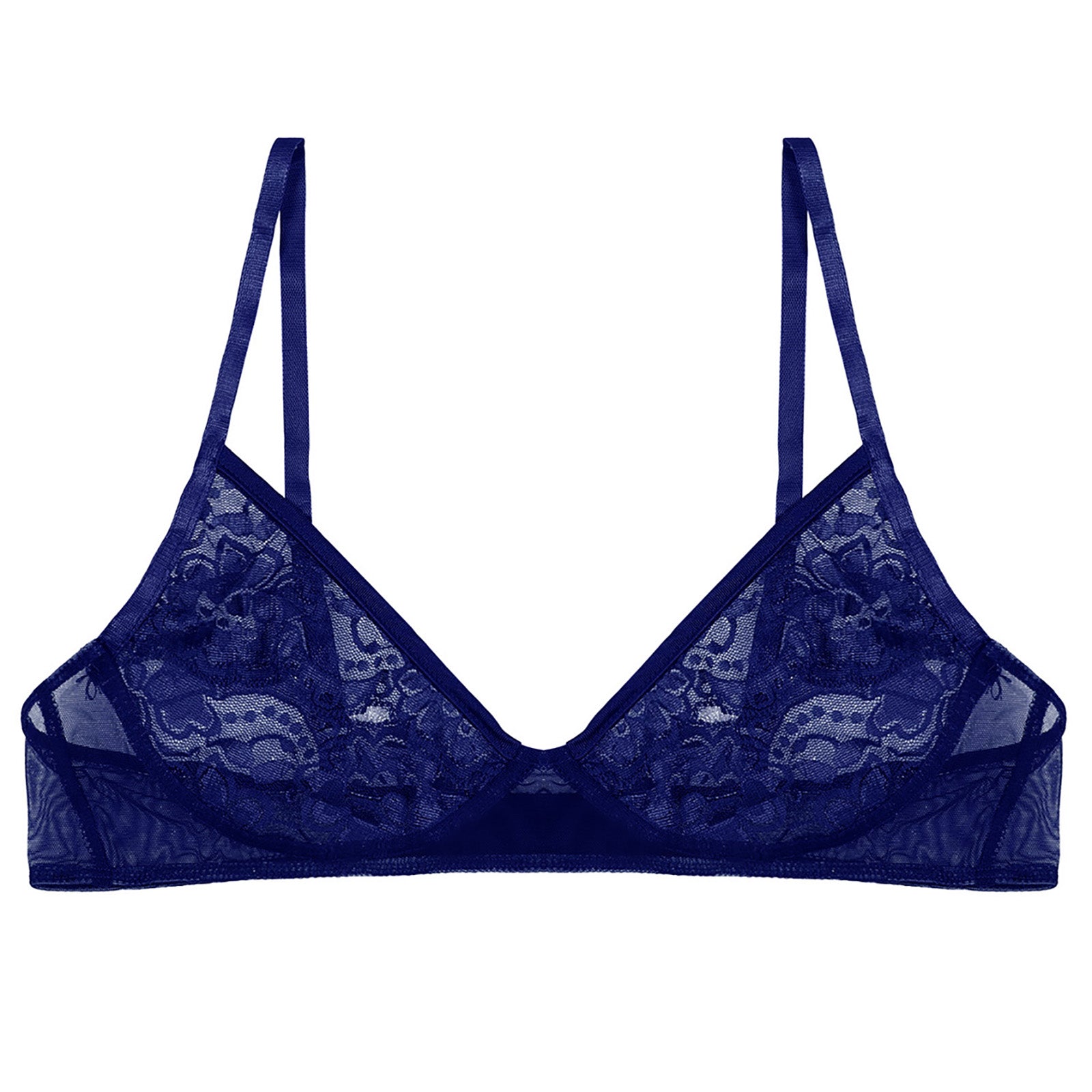 Women Nipple Exposed Bra Sexy Open Cup Lace Lingerie Exotic Brassiere Nightclub See-through Bralette Wire-free Unlined Bra Top