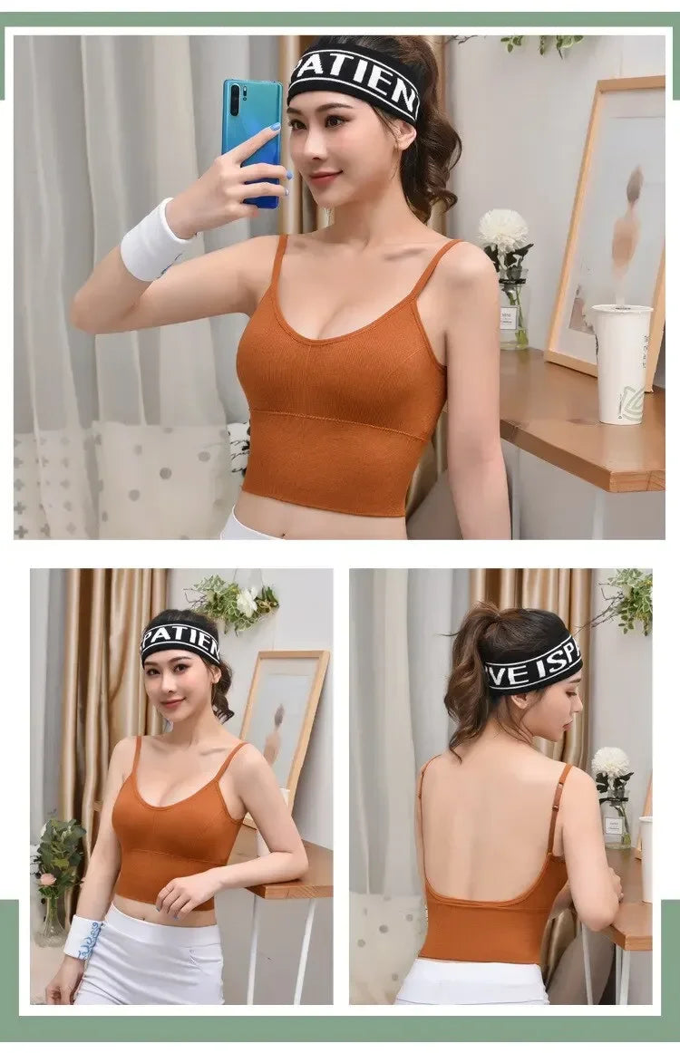 Womens Beauty Back Bralette Seamless Sports Bra Womens Underwear Sexy Lingerie Push Up Bras Sports Bra