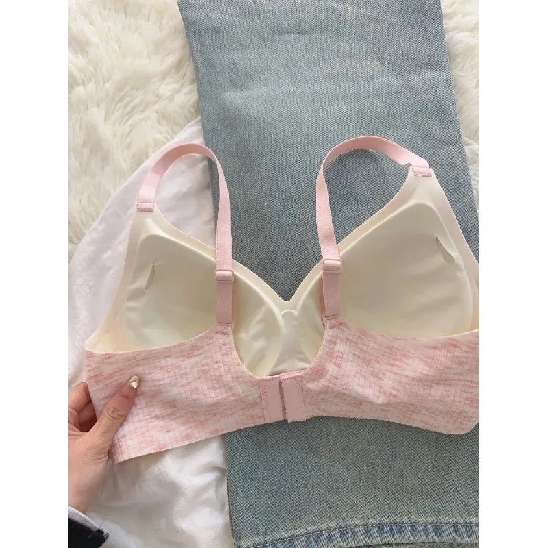 Super Push Up Bra Small Chest to C Cup Seamless Wireless Soft Support Anti-Sagging Youth Comfort Enhancer Lingerie Daily Wear