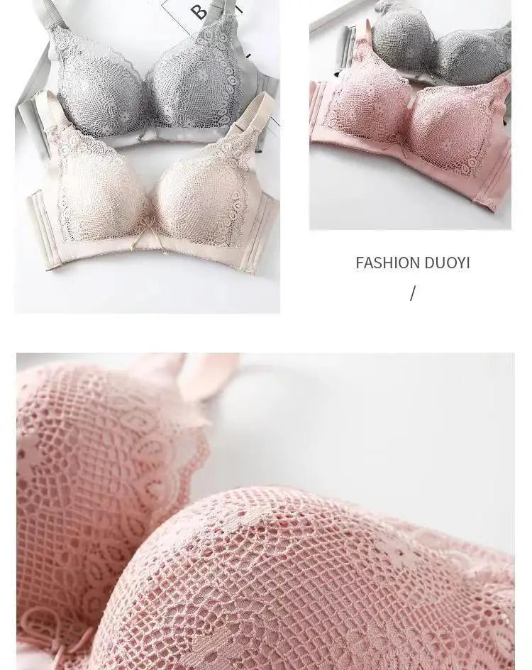 Women's Push-up bra  sexy little lace bra  soft seamless cotton  comfortable gathering Lingerie