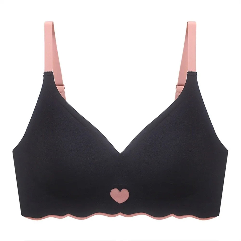 Comfortable Close-fitting Wireless Bra Push Up Shockproof Seamless Bralette Adjustable Lingerie Sports Bra Pilates