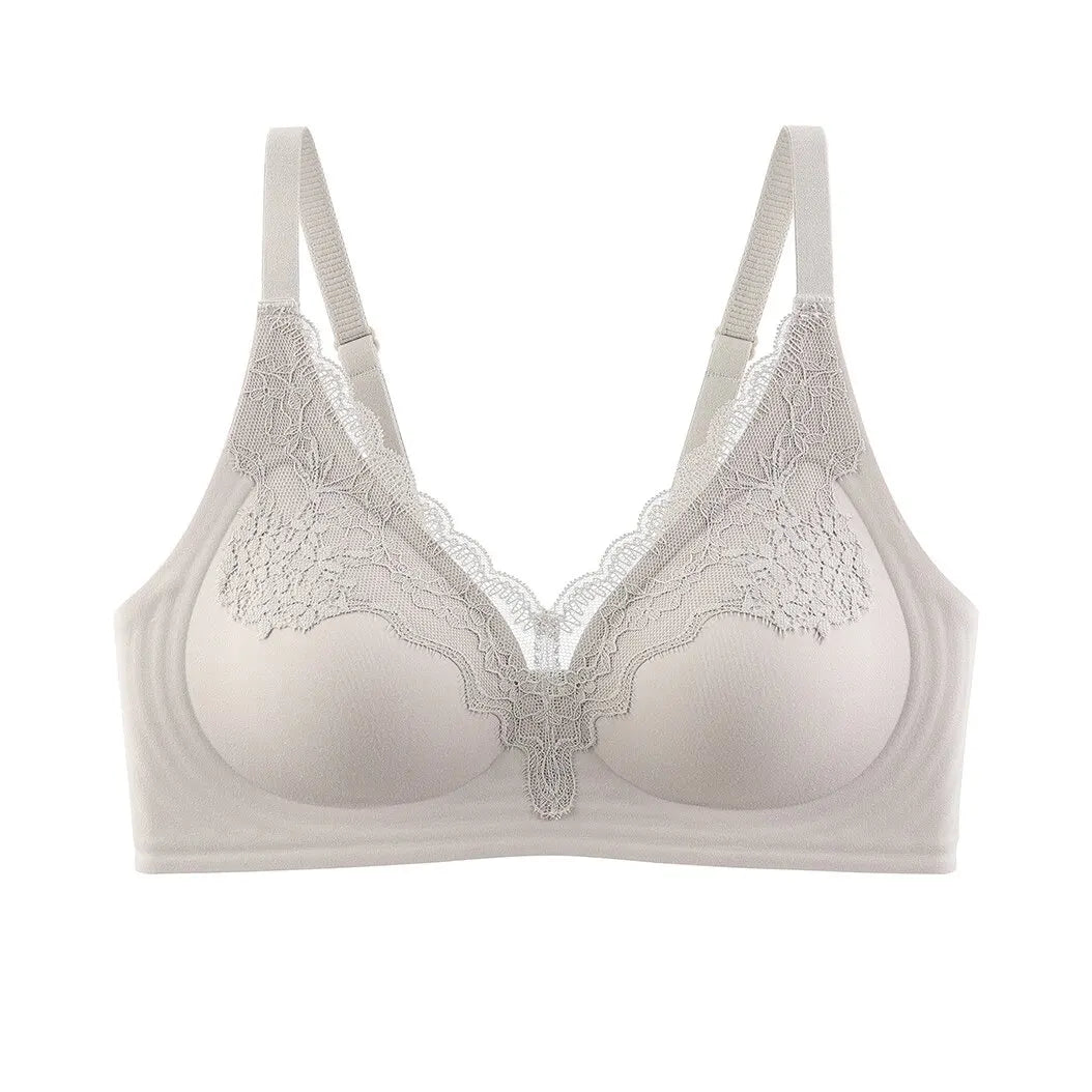 Women Deep V Lace Invisible Bra Skin Coverage Small Bust Shaping Non Empty Cup Adjustable Double Breasted  YEMOMO S-XL Hot Trend