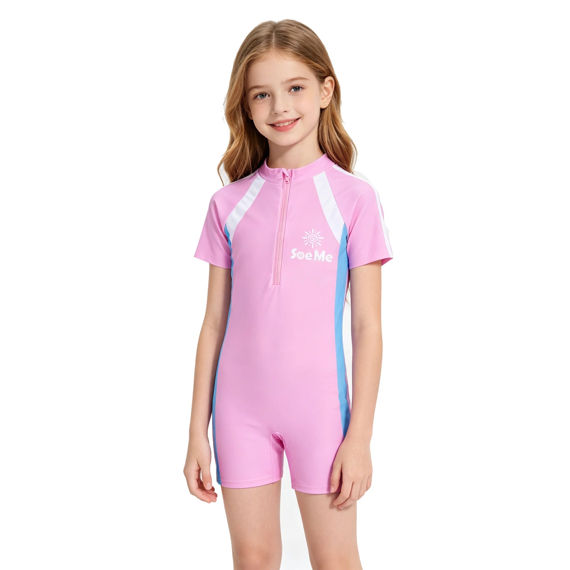 One-Piece Swim Suits Boys Swimsuits Fashion Sun Protect Girls Swimwear Kids Bathing Suit Cartoon Quick Drying Swimming Clothes