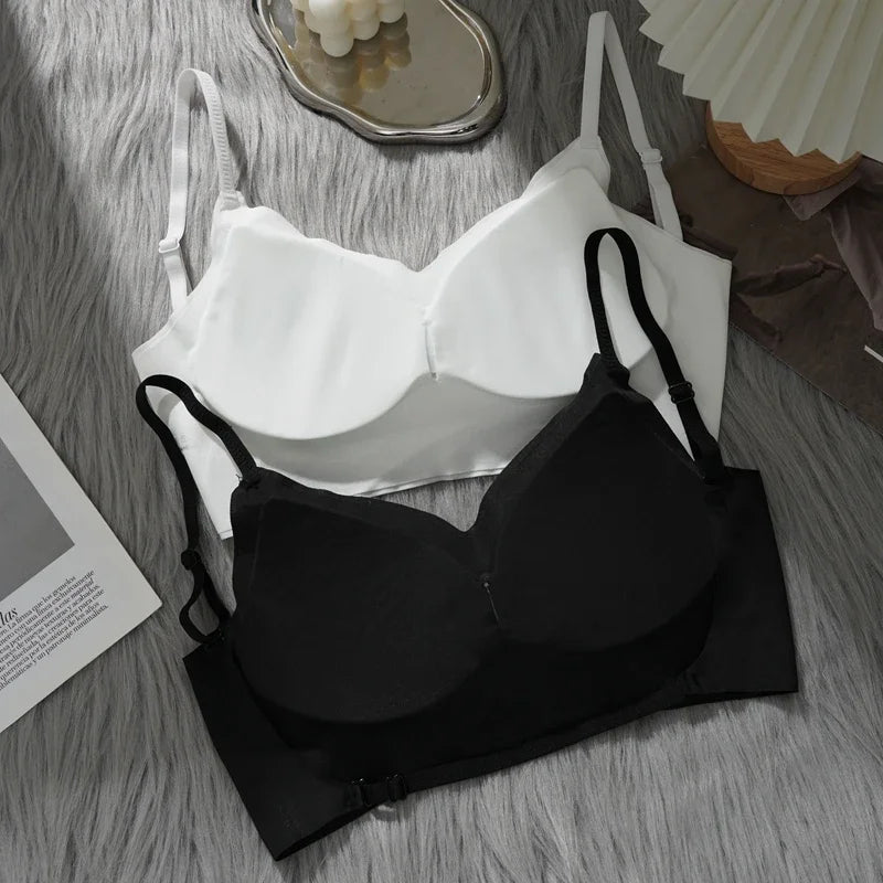 Women’s Deep U Beauty Back Plunge Bras Invisible Bra Push Up Underwear Sexy Invisible Lingerie for Dresses Solid Braletter