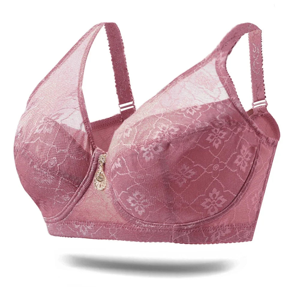 Huge Women Bra Size 38-54 Full Cup D E F G Cotton Lingerie Sexy Lace Minimizer Push Up Top Padded Underwire Bralette Underwear