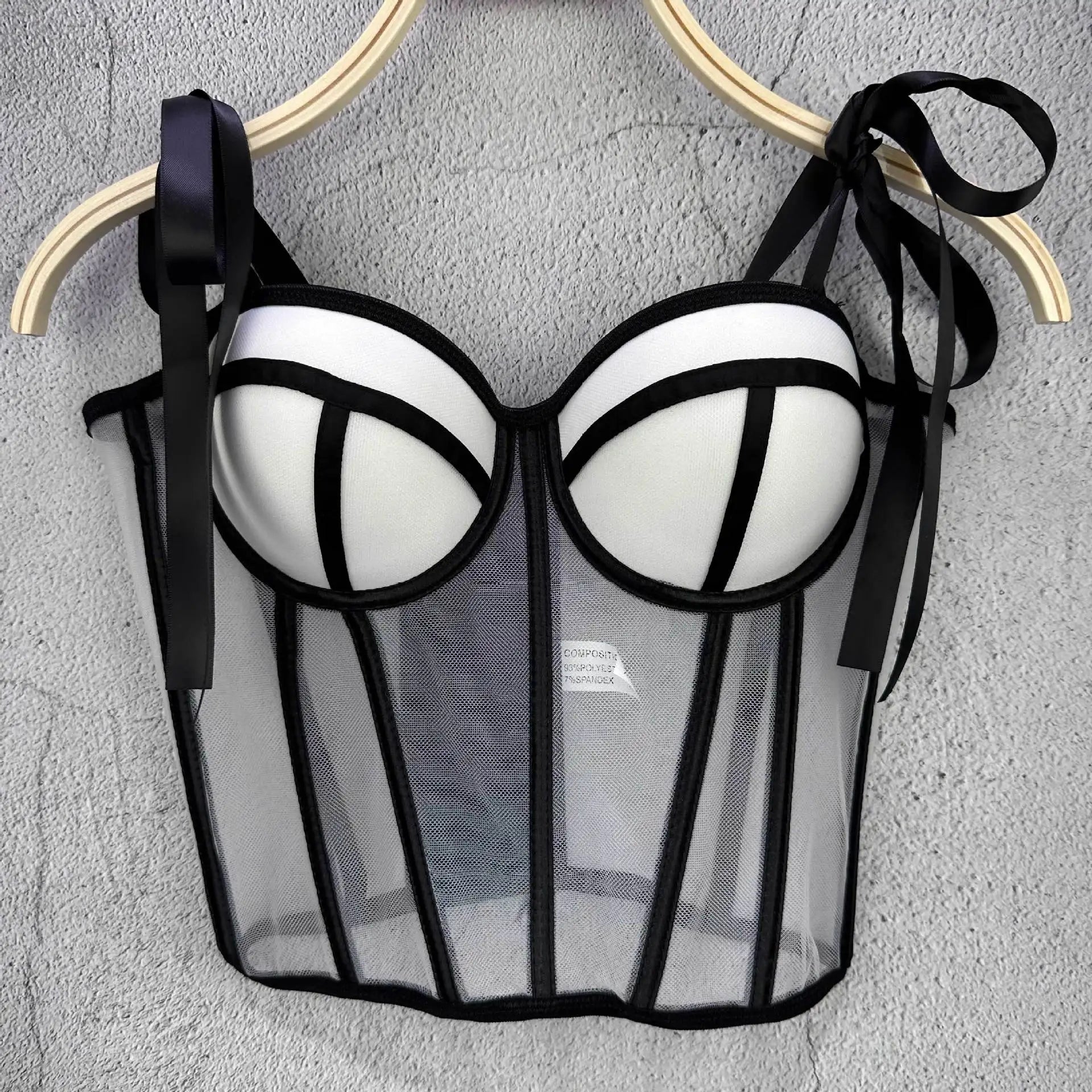 Women Corset Top Strappy Smocked Camisole Undershirt Lady Underwear Bottoming Outer Wear Sexy Fishbone Waist Tops Mujer Lingerie