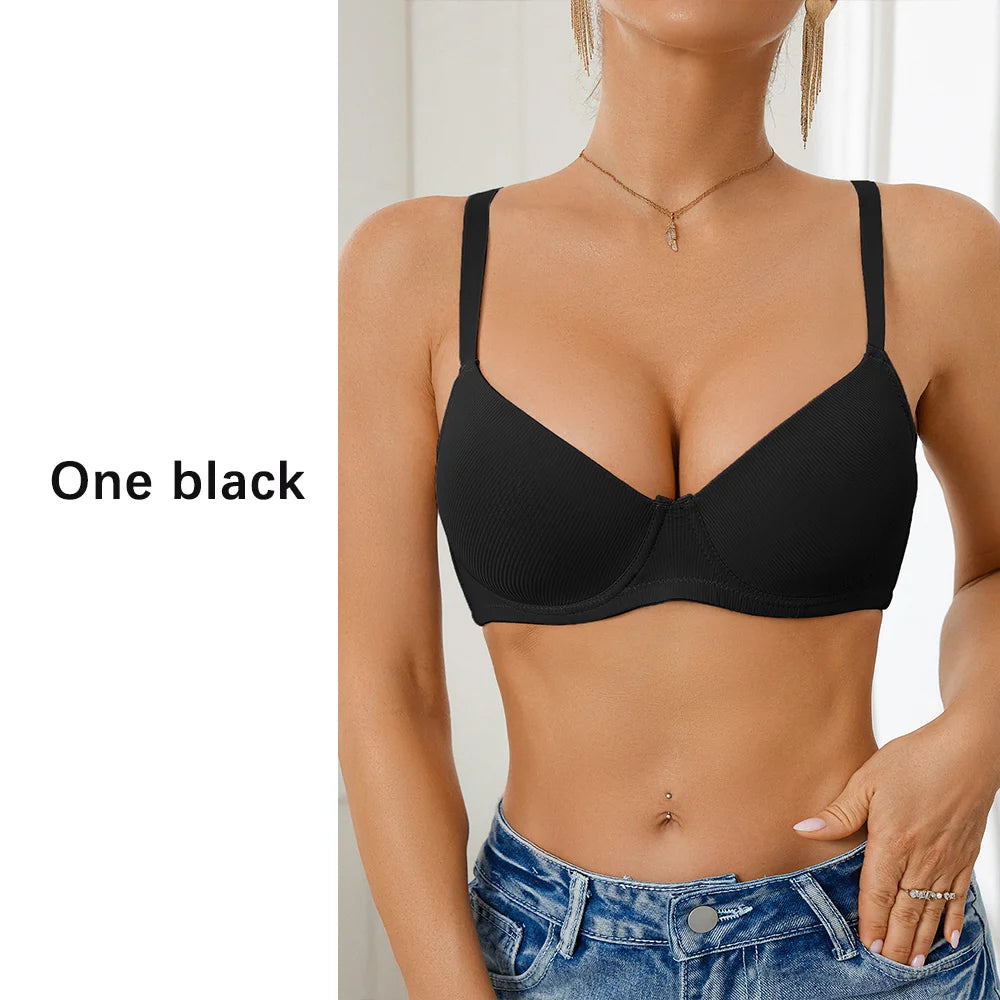 Women Large Bra Push Up Seamless Upper Bralette Summer Bras Plus Size Top Lingerie Underwear B C D Cup Bras