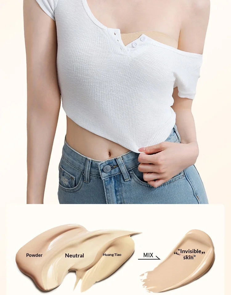 Non Slip Strapless Women's Hot Selling Bra, Small Chest Gathering, Lifting, Invisible and Breathable Liquid Foundation Underwear