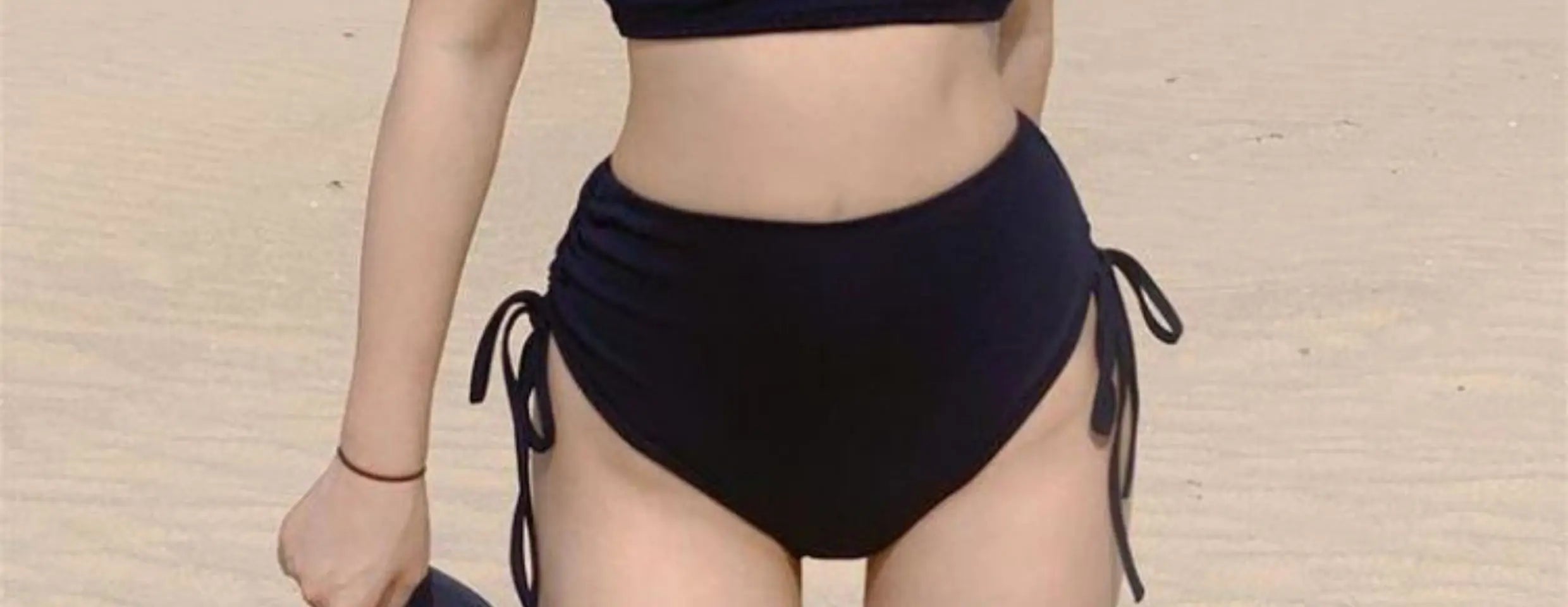 High Waist Bikini Women's Swimsuit Thermal Spring Separate Slimming Cover up Belly Fitn Swimming Wear Korean Trend