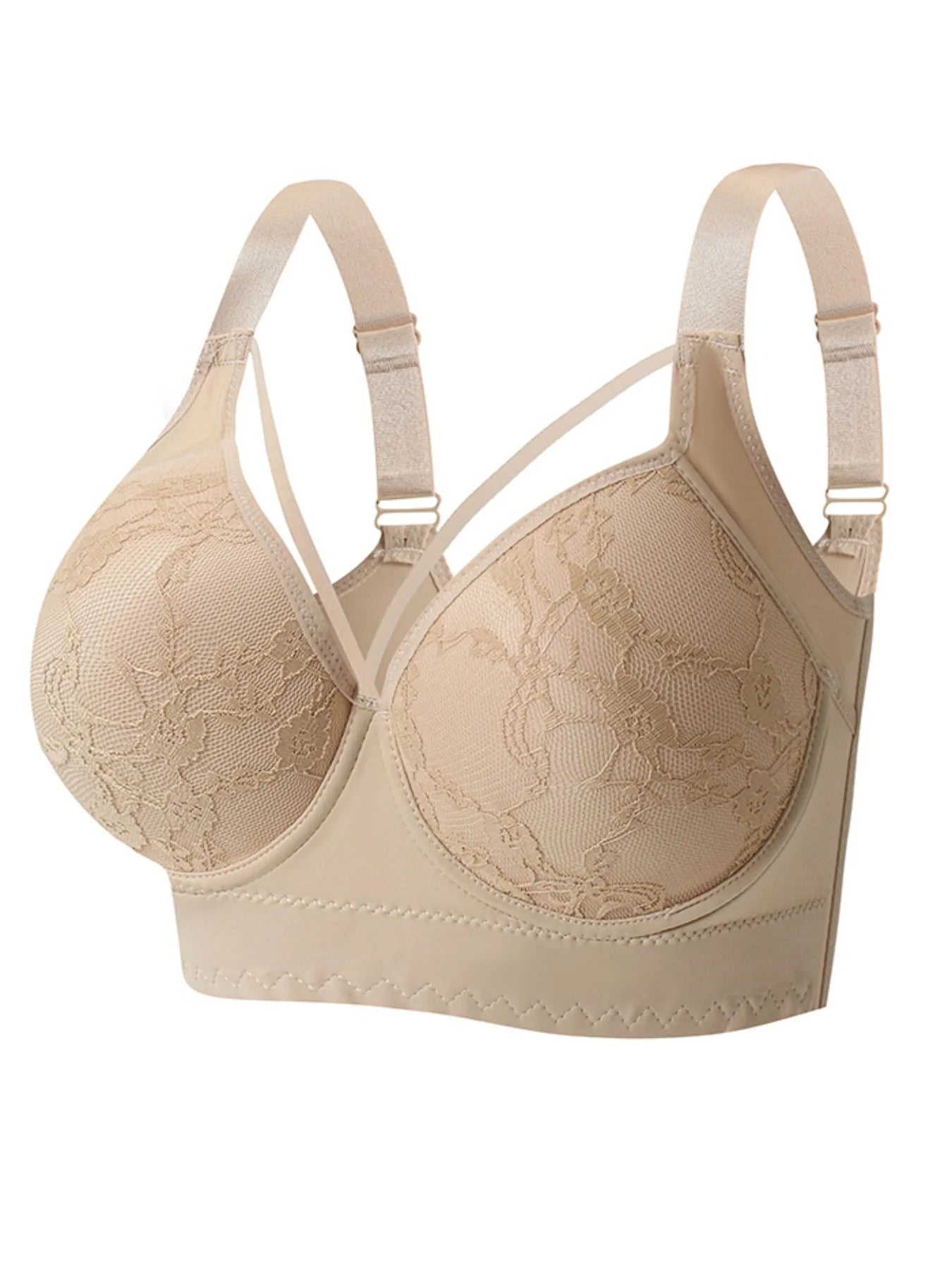 European and American lace bras, comfortable and breathable bras with steel rims, sexy women's bras