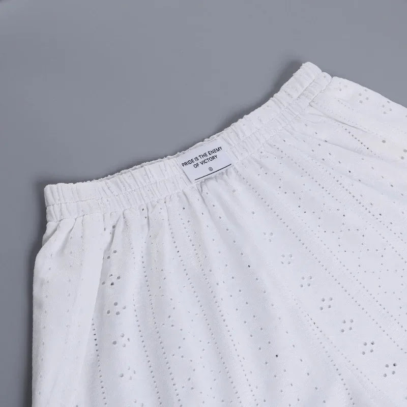 Women's Pajamas Set Sleepwear Spring Long Sleeve Tops With Shorts Home Clothes 2 Piece Sets Pyjama Femme Loungewear Pijama Mujer
