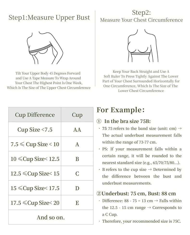 SUJIIN Women's Big Breasts Full Coverage Bras Plus Size Seamless Push Up Wireless Minimizer Bra Woman Supportive Bralettes MX529