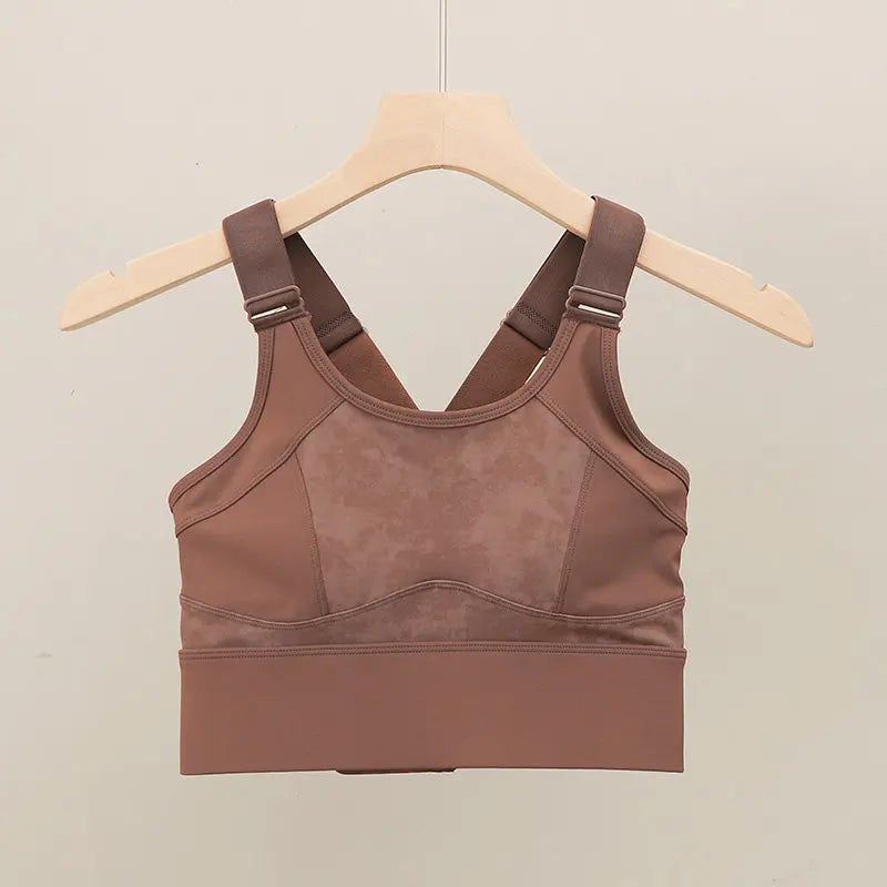 Sports Bra for Women with Large Busts, Shockproof, Side Breast Support, Anti-Sagging, Adjustable, Beautiful Back Design, Plus Size Yoga Running Fitness Bra