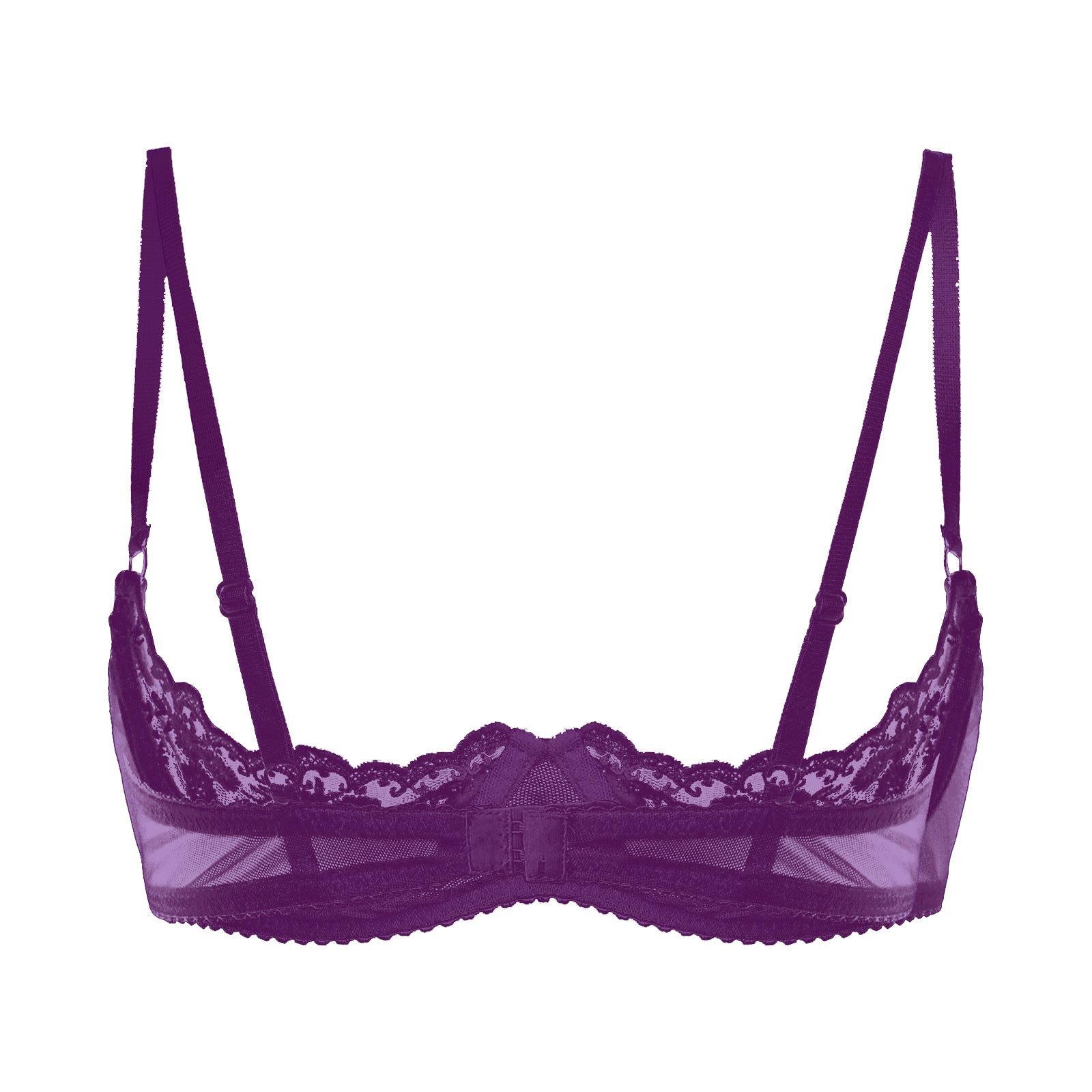 Sexy Womens Sheer Floral Lace Underwired Bra Underwear Unlined Brassiere Lingerie Bare Breast Exposed Open Nipples Bra Tops