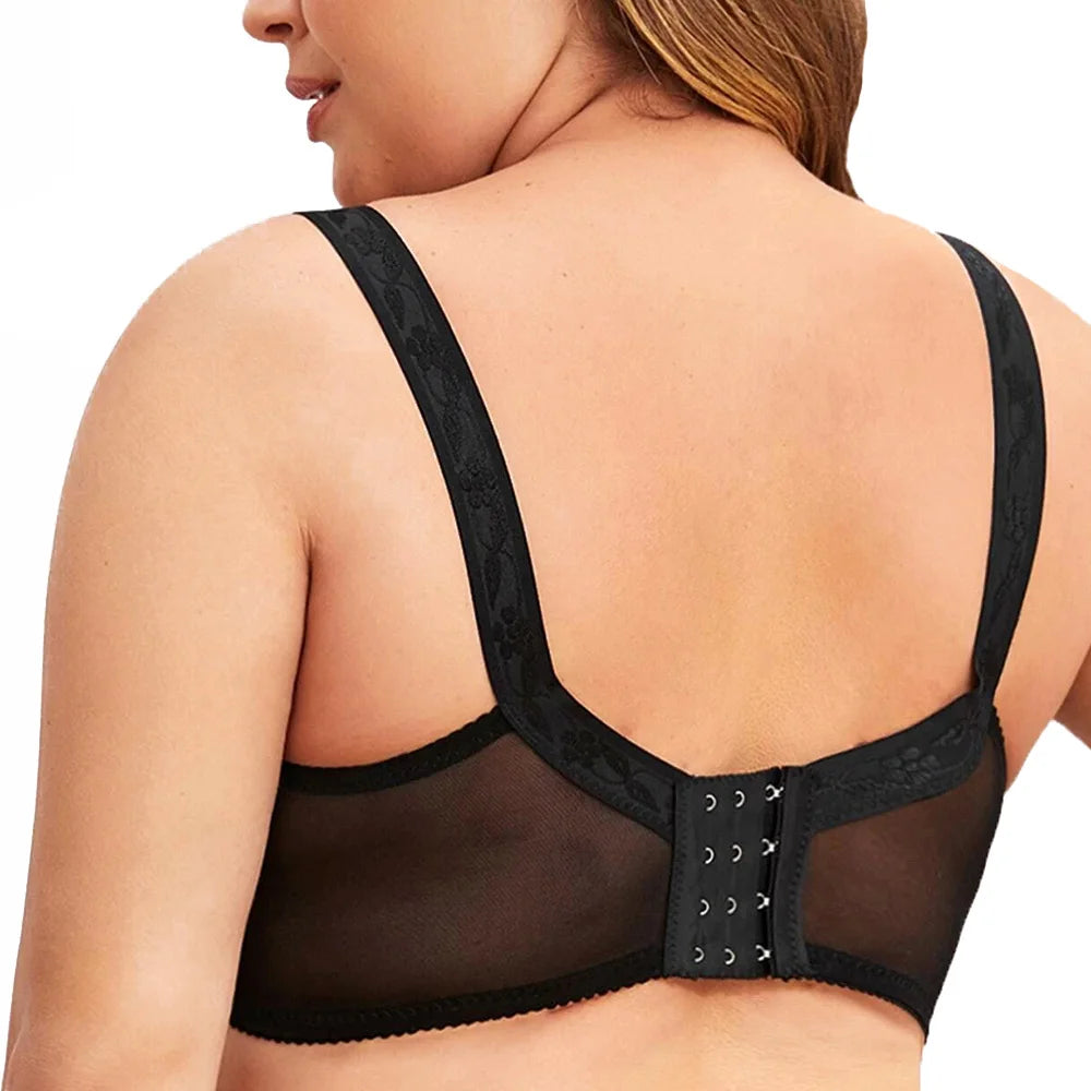 BCHRAYIUP Ladies Full Coverage Non-Wired Non Padded Bra Minimizer Comfort Soft Cup Bras 36 38 40 42 44 46 48 50 AA A B C D