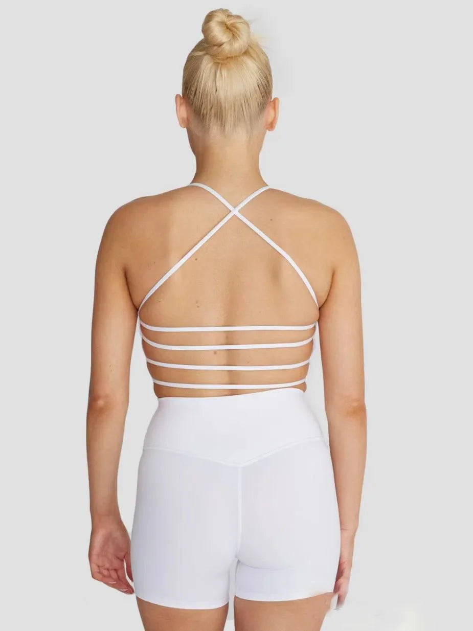 Sports Bra Women For Women Cross Back Fitness Tops Breathable Vest Gym Yoga Underwear