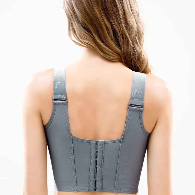 Front Closure Posture Bra  Comfort Bras for Women Full Coverage Back Support Wireless Seamless Widen Side Soft Brassiere