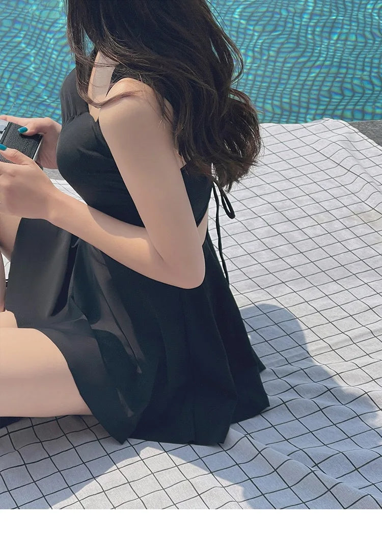 New One-piece Swimsuit for Women, Covering The Belly and Slimming Down, Gathering Sexy Seaside Swimsuits, Soaking in Hot Springs