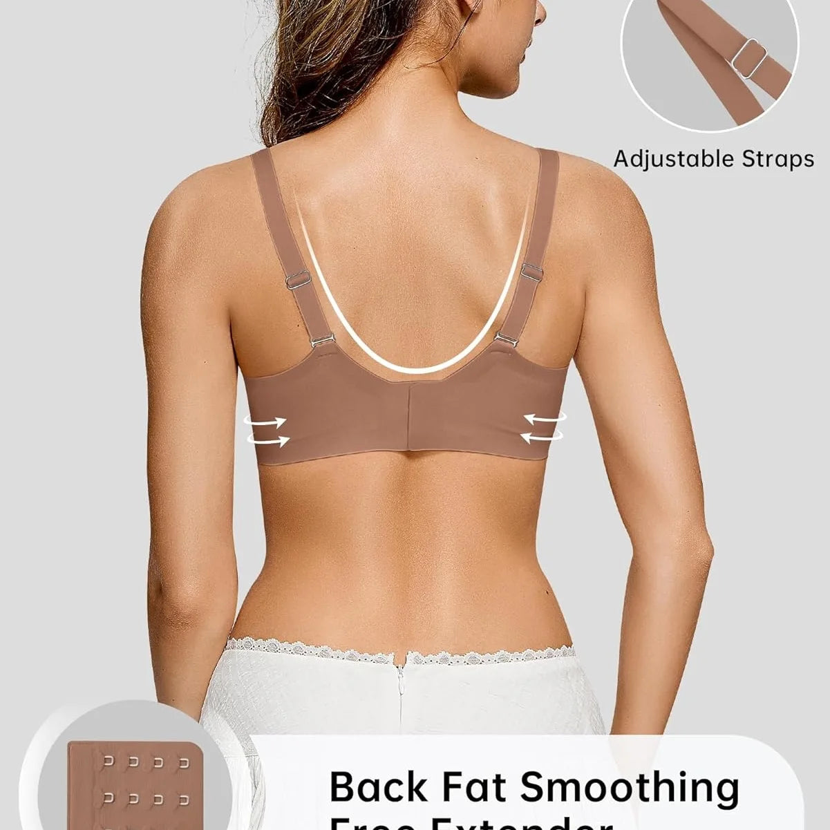 Women’s Wireless Bras Push Up Bralettes No Und Full Cup Thin Mold Comfortable and Breathable Seamless Bra Everyday Comfort Bra