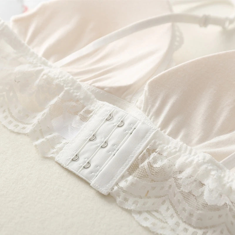 Lace Bralette Sexy Bras For Women Small Chest Push Up Bras Transparent Sexy Lingerie Backless Underwear Breathable Brassiere