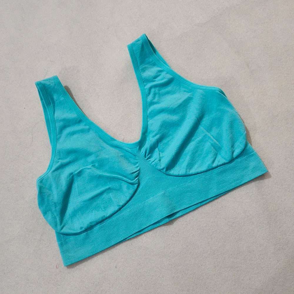 unlined Seamless Bra Vest Women sleep Underwear yoga sports Brassiere Big Size Top no sponge insert pad Bralette