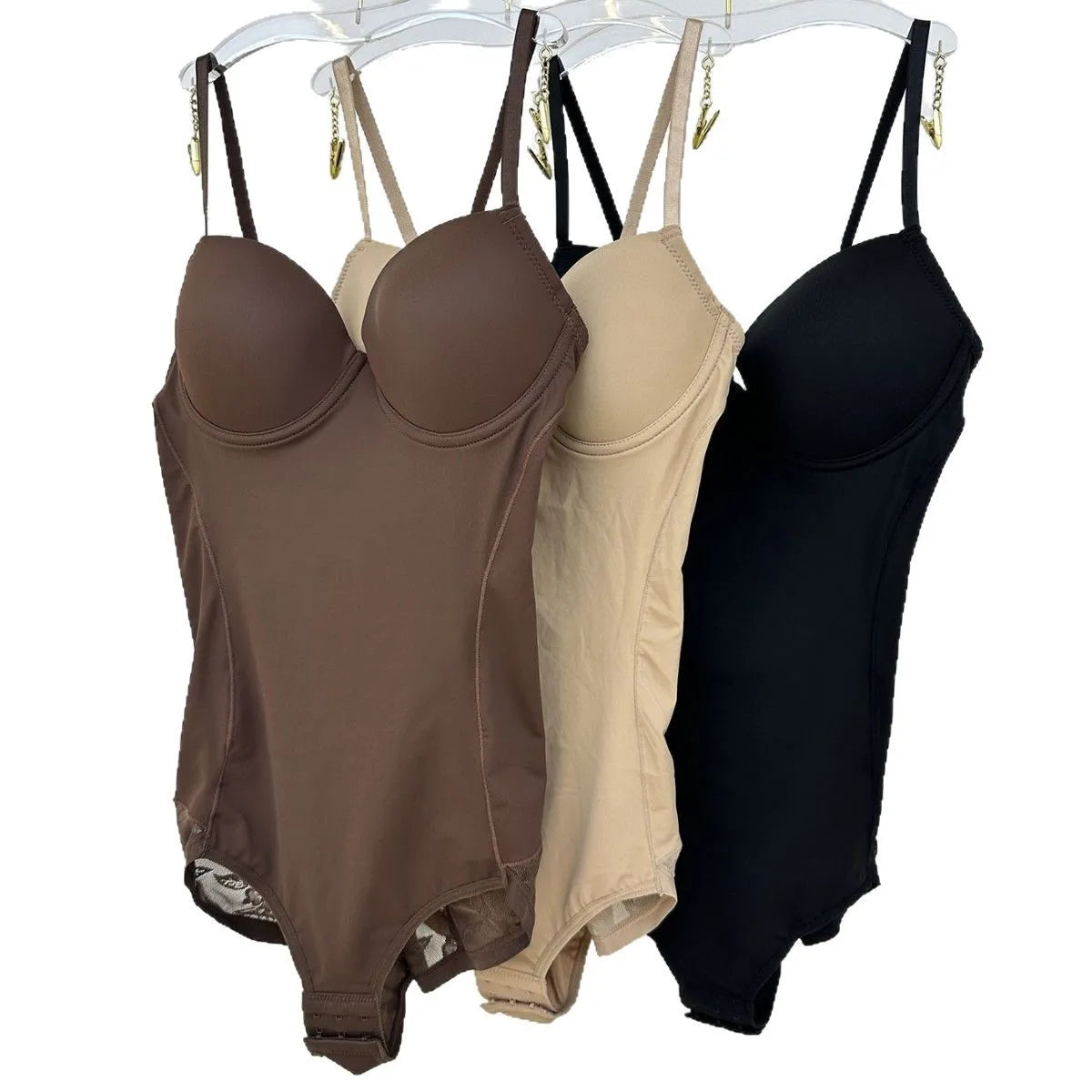 Enhanced Version Postpartum Bodysuit with Bra Lace Seamless Shapewear Full Coverage Control Underbust Bodysuit for Women