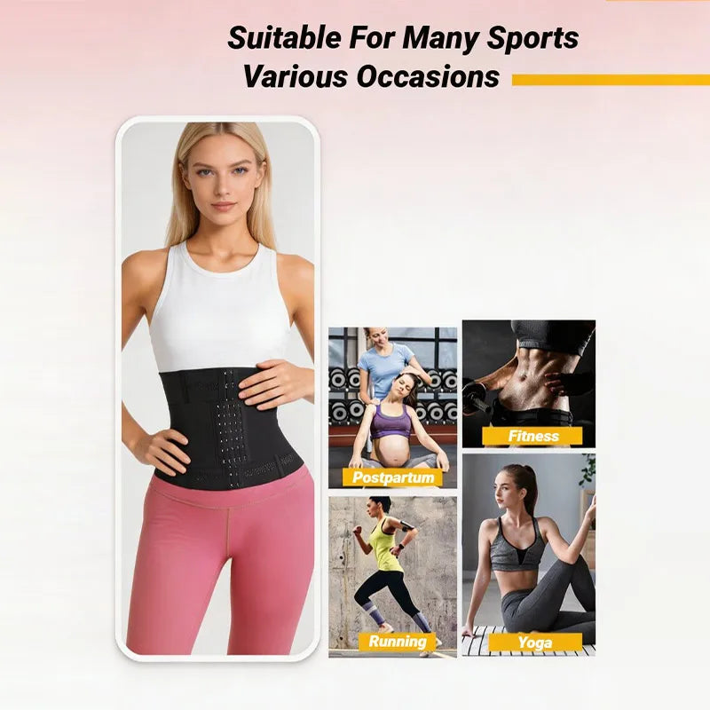 Shapewear Women Corset Waist Trainer Body Shaper Double Tummy Control Slimming Sheath Flat Belly Reductive Belts Sport Girdle