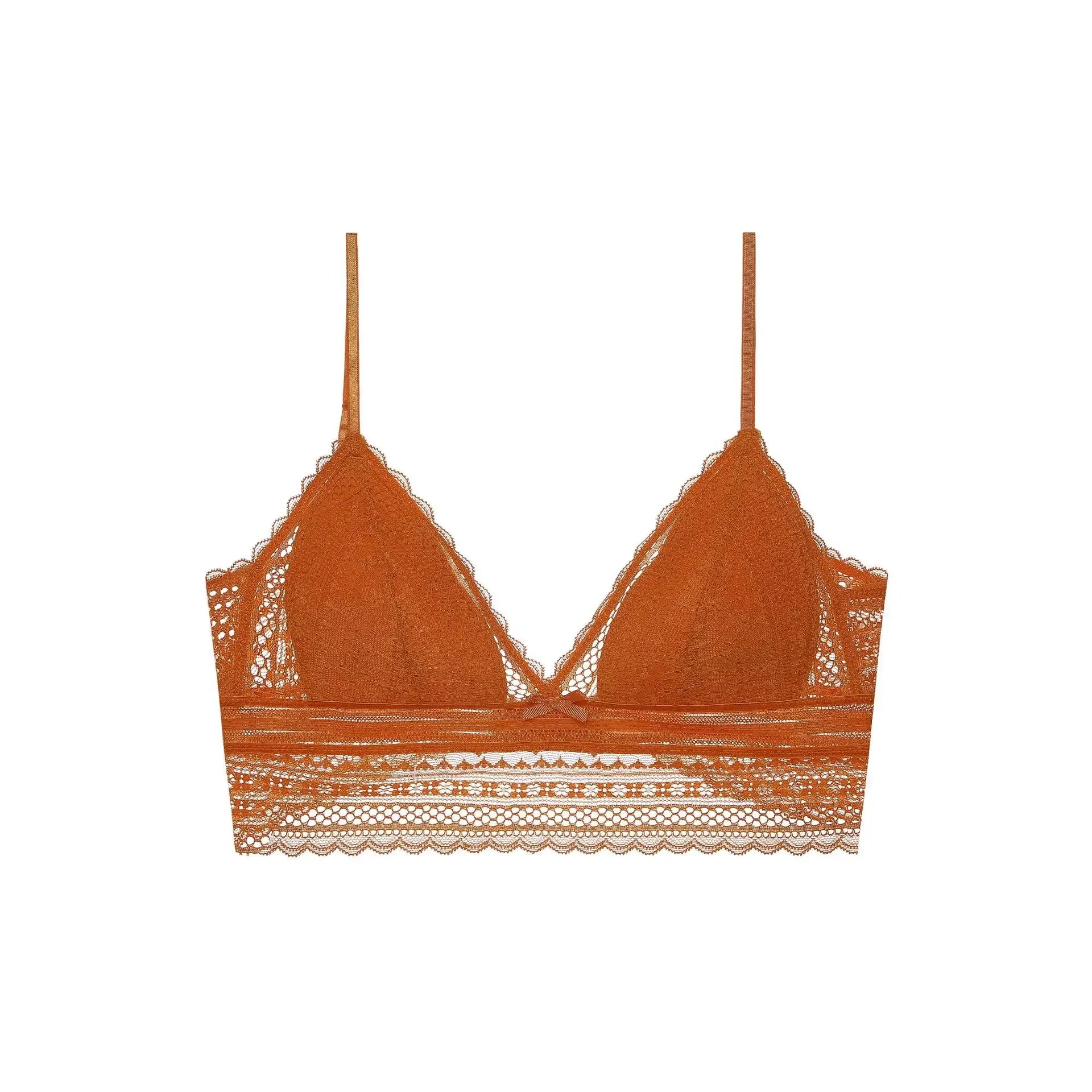 Backless Lace Bra Triangular Sexy Bralette Soft Low Back Biustonosz Women Lingerie Sexy Lace Bras for Women