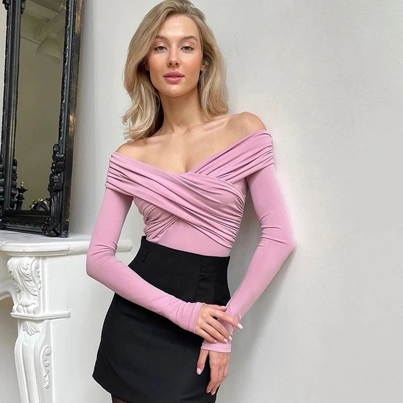 Sexy Women New three piece set Bodysuits Spring Backless Corset Slim Fashion Crossed Long Sleeves Casual Elegant Female Clothing