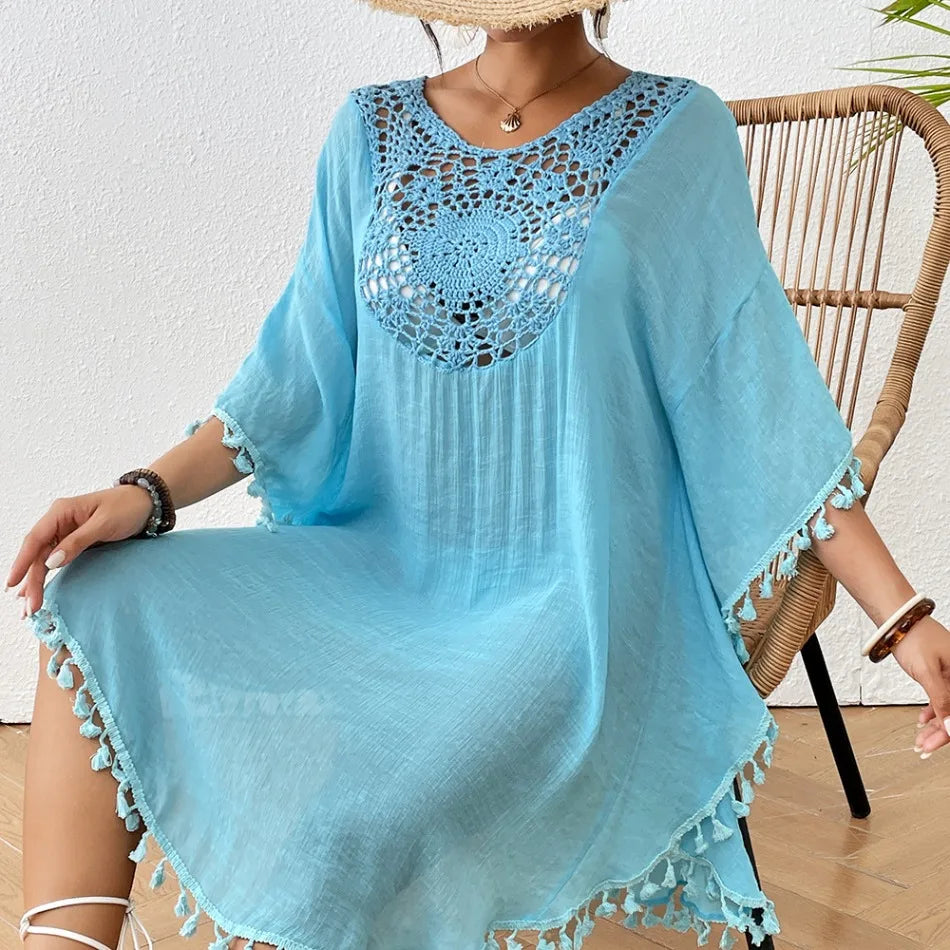 Women's Sexy Swimsuit Cover Up Dress Summer Bathing Suit Beachwear Shirt Cover-ups for Women