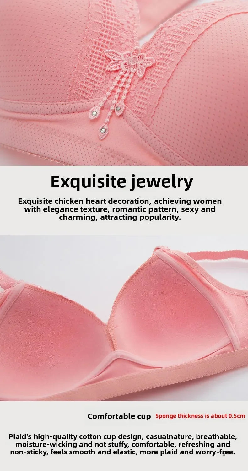 Popular Spot Fashion Plump in The Elderly Large Size Underwear Gather Comfortable Bra Bra for Women Free Shipping Push Up Bra