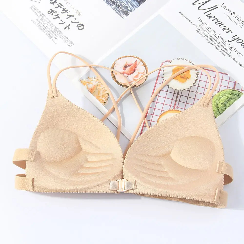 Women Bras Front Buckle Wireless Bralette Sexy Lingerie Comfort Push Up Bras Female Daily Brassiere Underwear