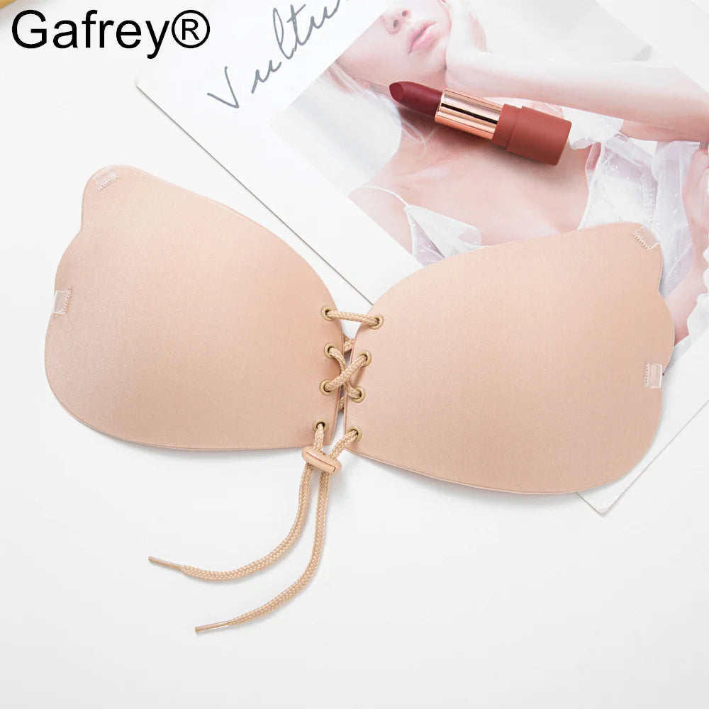 Invisible Strapless Adhesive Stick Bra Strapless Push Up Bras Women Sexy Backless Lingerie Seamless Silicone Bralette Underwear