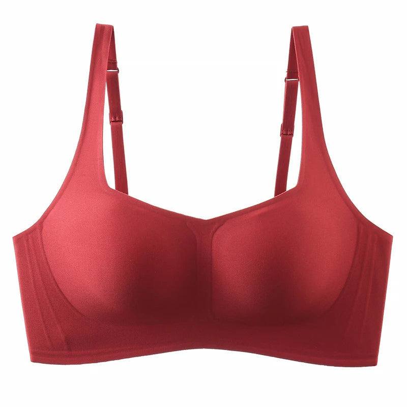 Seamless Bras For Women Square Neck Invisible Tops Push Up Bras Wire Free Underwear Soft Intimates Bralette Girls Sleep Lingerie