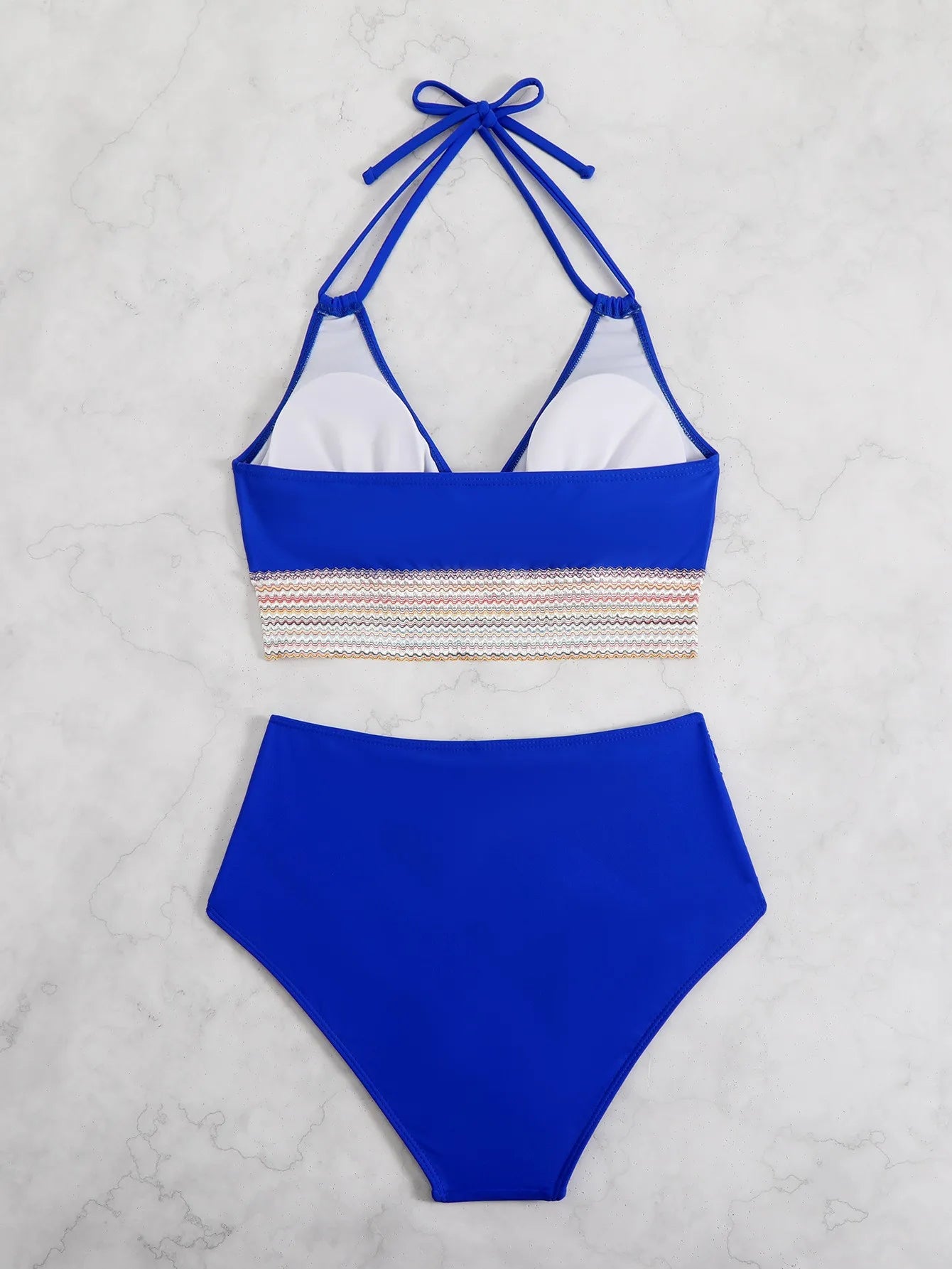 Black Halter Neck Bikini Navy Blue High Waisted Bikinis Olive Green Ruched Waist Swimwear Cropped Top Two Piece Swimsuit