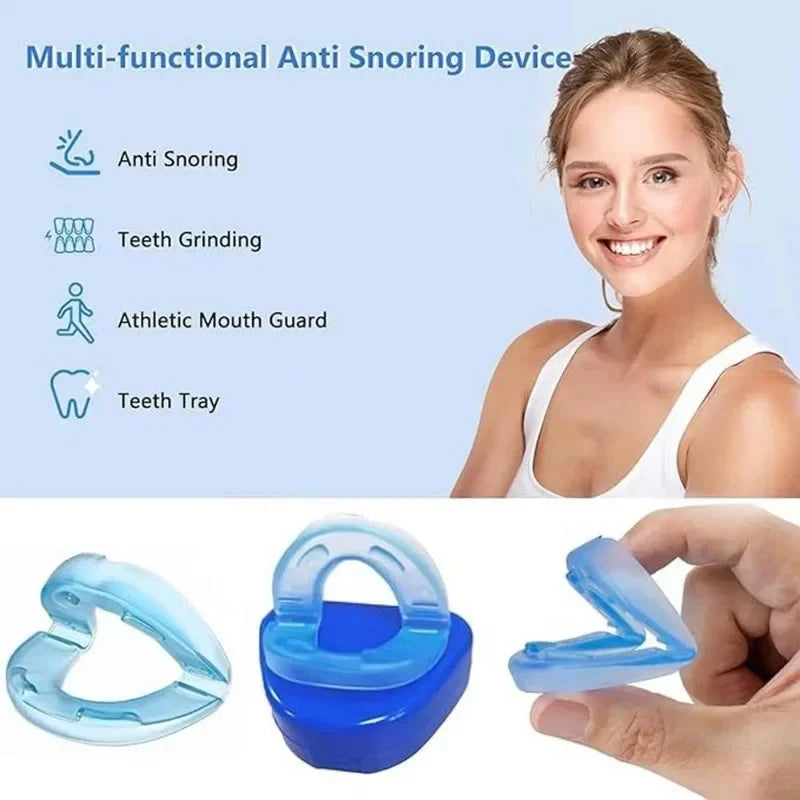 2026-2pcsmodel Anti Snoring Mouthpiece Reusable Snore Stoppers Sleep Difficulty Snore Stoppers Solution Comfort & Easy Breathing