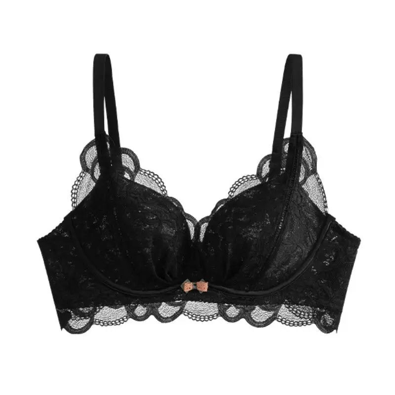 Hot New Sexy Lace Wireless Bra Small Bust Lift No Gaps Anti-Armpit Fat Anti-Sagging Comfortable Women Daily Bra
